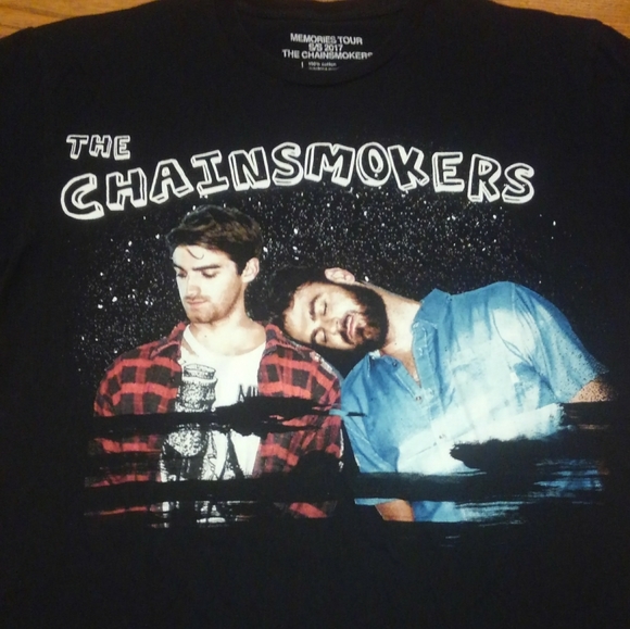 🎶⛓️🚬 Chainsmokers Tour Concert Shirt Memories - Picture 5 of 12
